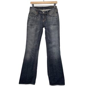 Citizens Of Humanity Flare y2k Low Rise Black Grey Stitching Detail Size